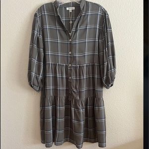 MAX STUDIO Plaid Shirt Dress